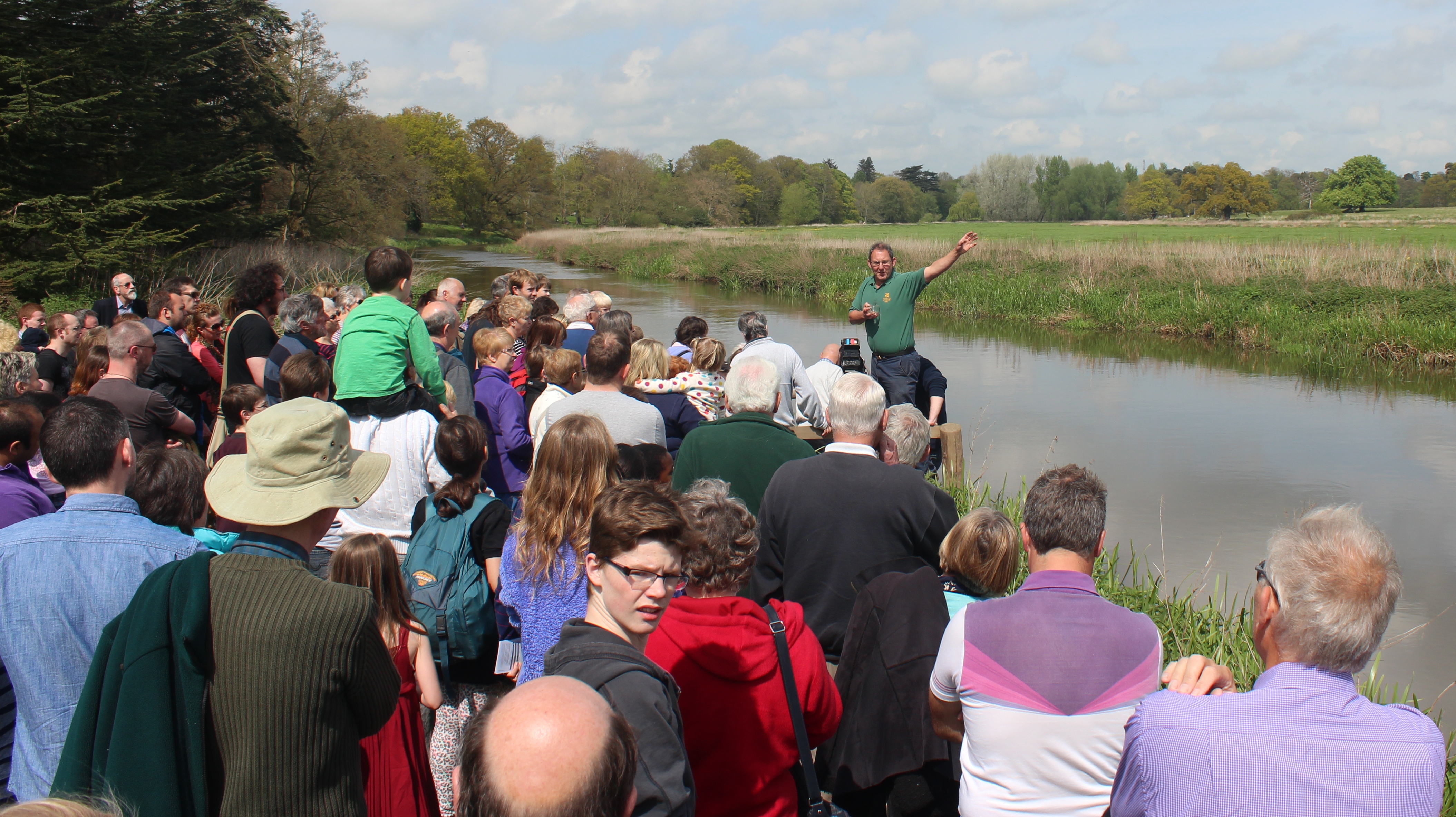 Bob Thurston of the National Trust addressed the crowds